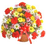 karisik renkli çiçek sepet   Bartın çiçek gönderme sitemiz güvenlidir 