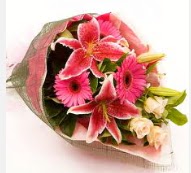1 dal kazablanka ve mevsim çiçekleri  Bartın internetten çiçek siparişi 