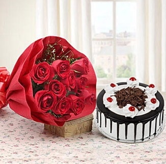 12 adet kırmızı gül 4 kişilik yaş pasta  Bartın çiçek , çiçekçi , çiçekçilik 