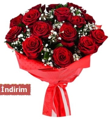 12 Adet kırmızı aşk gülleri  Bartın çiçek satışı 